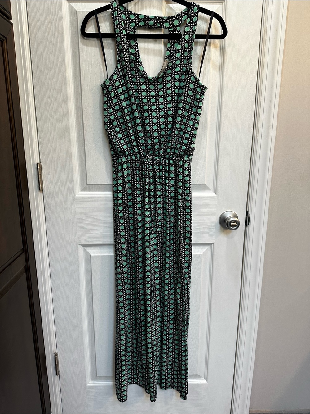 Banana Republic factory teal mint color maxi dress in size xs Petite
